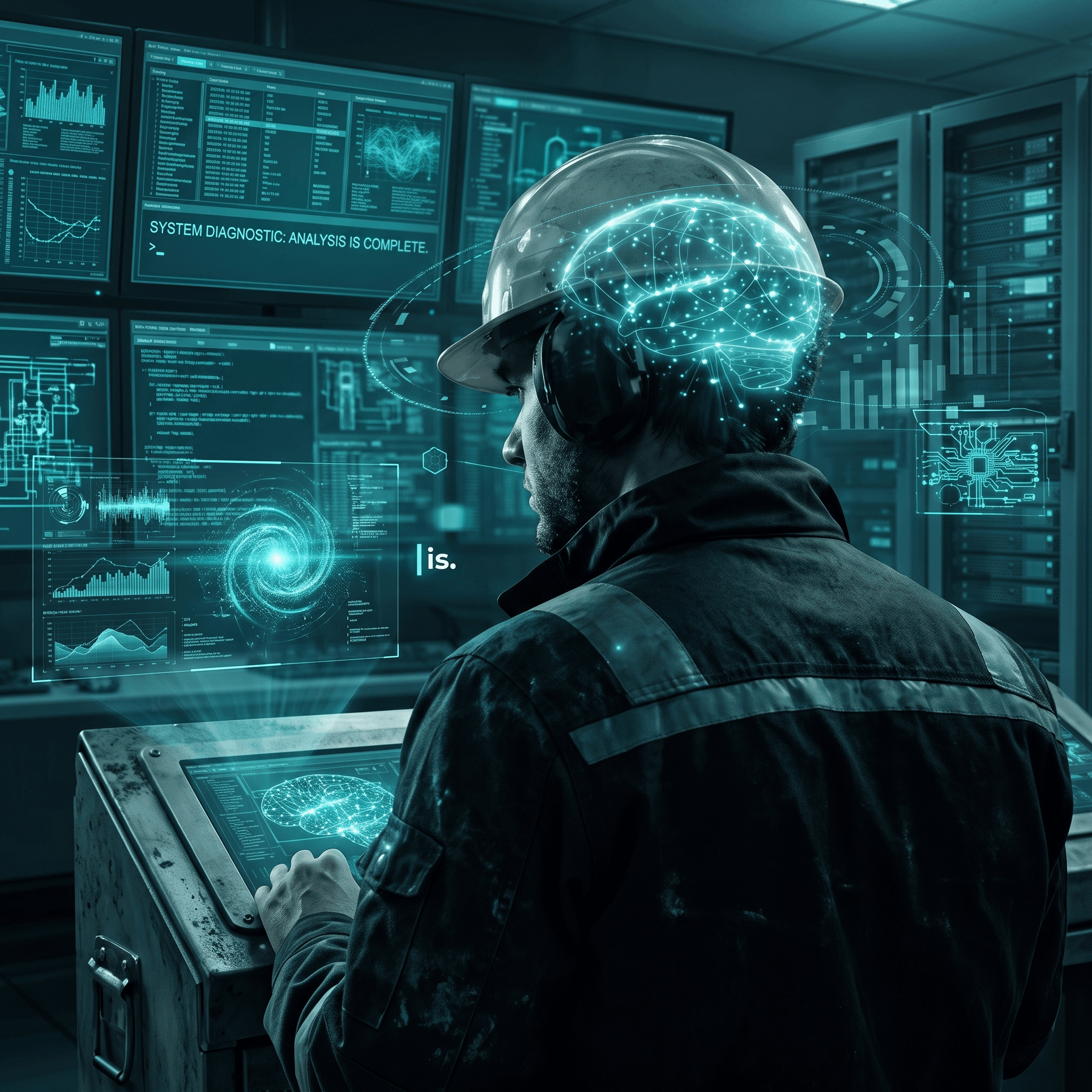 Profissionais de empresas e indústrias usando as soluções cognitivas Sensorial